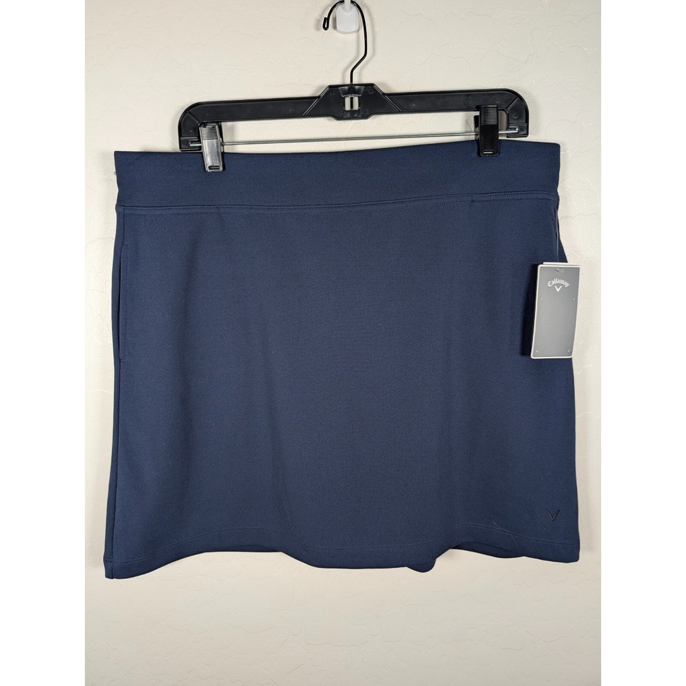 Callaway Skort Women XL Skirt Opti Dri Blue Vented Lined Pocket Golf Activewear
